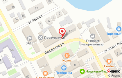 EХ на Базарной улице на карте