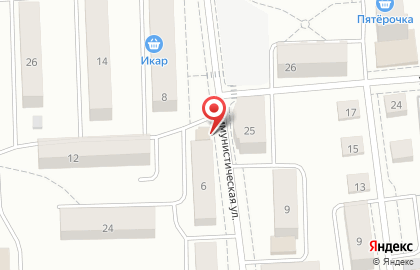 Магазин и киоск булочно-кондитерских изделий Булко на Коммунистической улице на карте