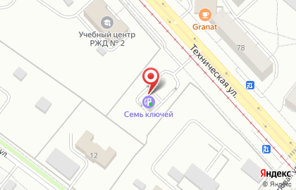Автосервис Семь Ключей в Железнодорожном районе на карте