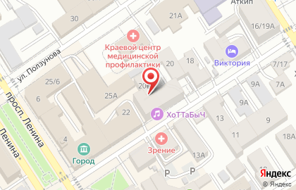Объединение юристов Алтайского края, некоммерческое партнерство на карте