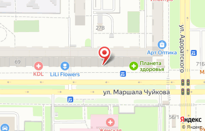 Аптека Планета здоровья на улице Чуйкова на карте
