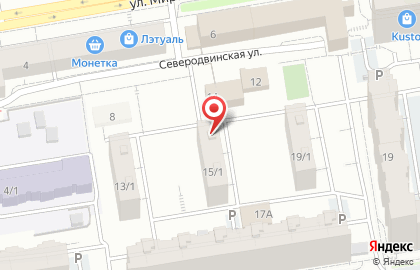 Позитив на Северодвинской улице на карте