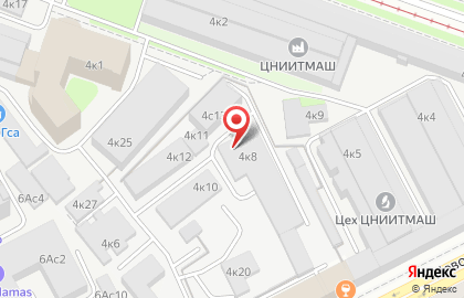 Автосервис Каскад Сервис на Шарикоподшипниковской улице на карте