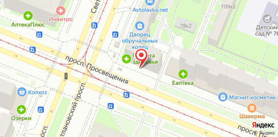 Сервисный центр Турбофиксер на Светлановском проспекте на карте