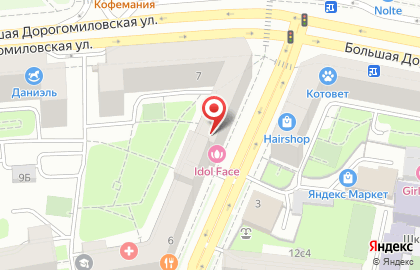 Компания Мир натяжных потолков на Большой Дорогомиловской улице на карте