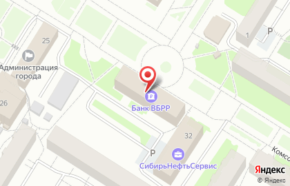 Всероссийский банк развития регионов во 2-м микрорайоне в Нефтеюганске на карте