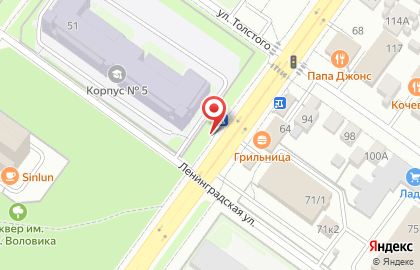 Сеть киосков быстрого питания Рико Буррито на улице Бориса Богаткова на карте