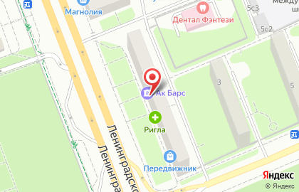 Банкомат АК Барс на метро Речной вокзал на карте