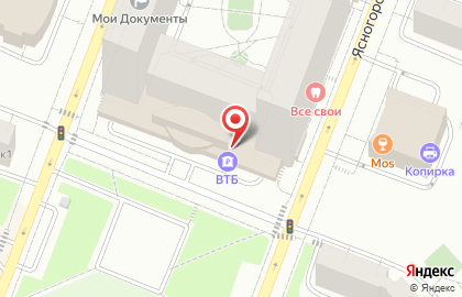Банк ВТБ в Москве на карте