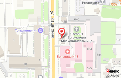 Ресторан быстрого обслуживания Ням-ням на улице Каширина на карте