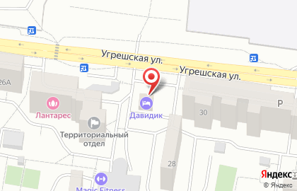 Магазин продуктов в Москве на карте