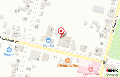 Супермаркет Магнит на Красной улице, 23 на карте