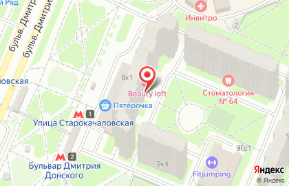 Лапушка на улице Дмитрия Донского на карте