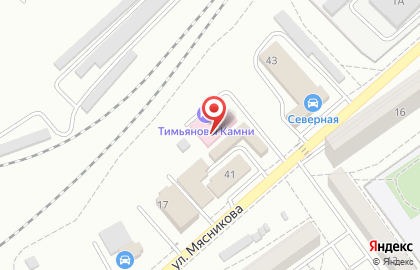 Танцевальный зал на Мясникова на карте
