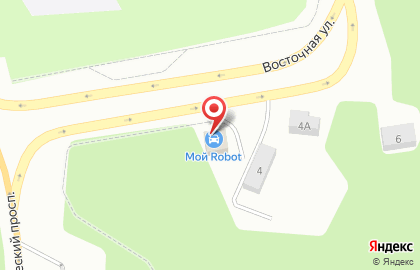 Роботизированная автомойка Мой робот на Восточной улице на карте