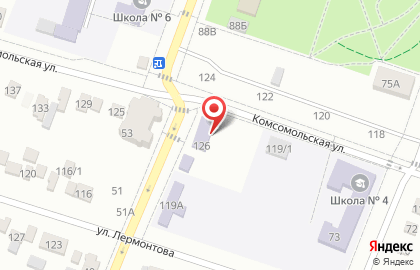 Детский сад №9 на Комсомольской на карте