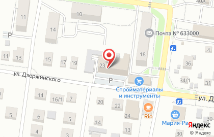 Продовольственный магазин Горячий хлеб на улице Дзержинского на карте