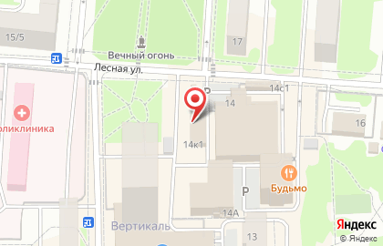 Четыре лапы на улице Лесная на карте