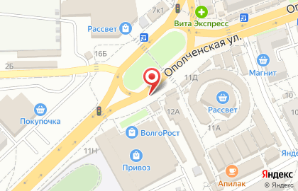 Киоск по продаже хлебобулочных изделий в Тракторозаводском районе на карте