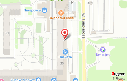 Магазин косметики и бытовой химии Магнит Косметик на улице Гаврилова на карте