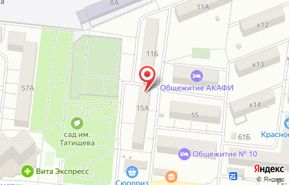 Дирекция по капитальному строительству на улице Татищева на карте