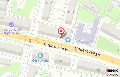 Магазин Цветы Высоково на Советской улице на карте