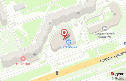 Billa на проспекте Циолковского на карте