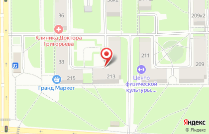 Общежитие для рабочих Рабочий на проспекте Народного Ополчения на карте