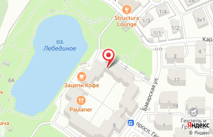 Магазин фруктов и овощей Петрушка на Баварской на карте