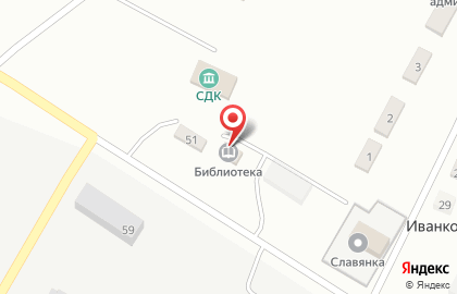 Иванковская сельская библиотека на карте