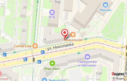 Фирменный салон Мегафон на улице Николаева на карте