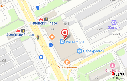Фото-копировальный центр Копирка на метро Филёвский парк на карте