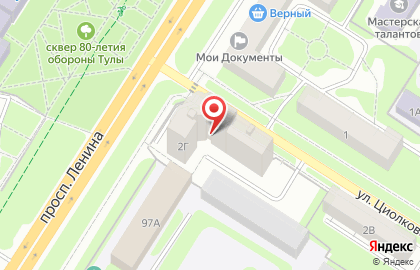Сервисный центр Ромэкс на улице Циолковского на карте