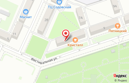 Банкомат УБРиР на Фестивальной улице на карте