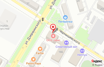 Профилакторий Янтарь на улице Дзержинского на карте