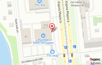 Официальный дилер Hyundai ТрансТехСервис на улице Карла Маркса на карте
