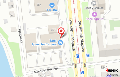 Кузовной центр ТрансТехСервис на улице Карла Маркса на карте