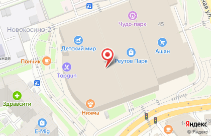 Магазин для мам и малышей Mothercare на метро Новокосино на карте