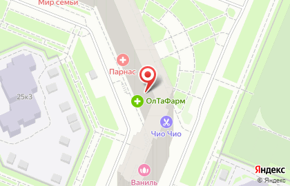 Медицинский центр ДинМар на улице Михаила Дудина на карте