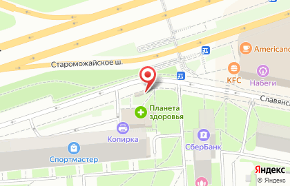 Киоск печатной продукции Антарес на Славянском бульваре на карте