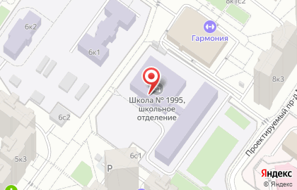 Школа №1995 с дошкольным отделением на улице Саморы Машела, 6 к 3 на карте