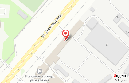 Сервисный центр на улице Дементьева на карте