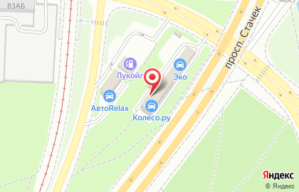 Шинный центр Колесо на проспекте Стачек на карте