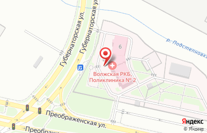 Волжская центральная районная больница в Самаре на карте