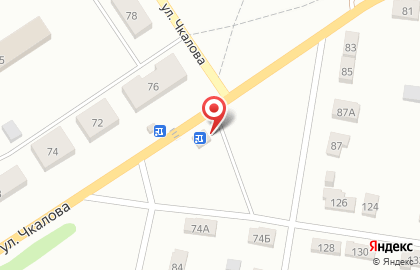 Киоск по продаже продуктов на улице Чкалова на карте