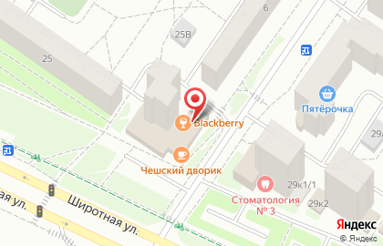 Центр паровых коктейлей Blackberry Hookah Club на карте