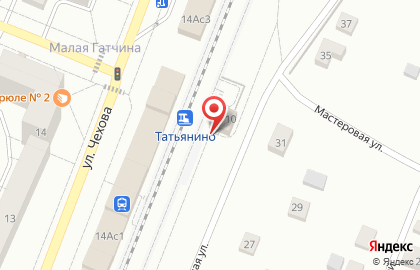 Железнодорожная станция Татьянино на Железнодорожной улице на карте