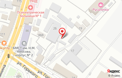 Торговая компания Акватория в переулке Горького на карте