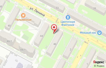 Гарант на улице Ленина на карте
