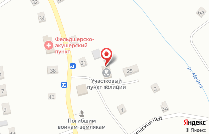 Участковый пункт полиции №10 на Центральной улице на карте